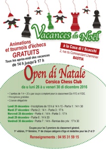 Ghjustre di Natale… Scacchi e Festa Ghjustre di Natale… Scacchi e Festa