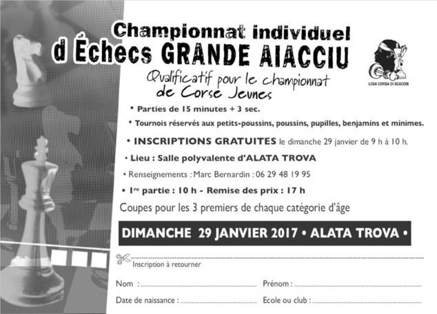 Qualificatif des championnats de Corse jeunes dimanche à Alata Qualificatif des championnats de Corse jeunes dimanche à Alata