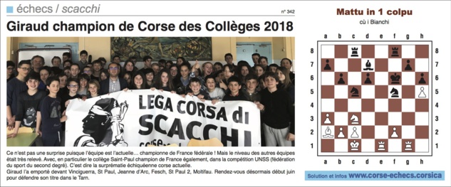 Corse-Matin du 01 avril 2018 Corse-Matin du 01 avril 2018