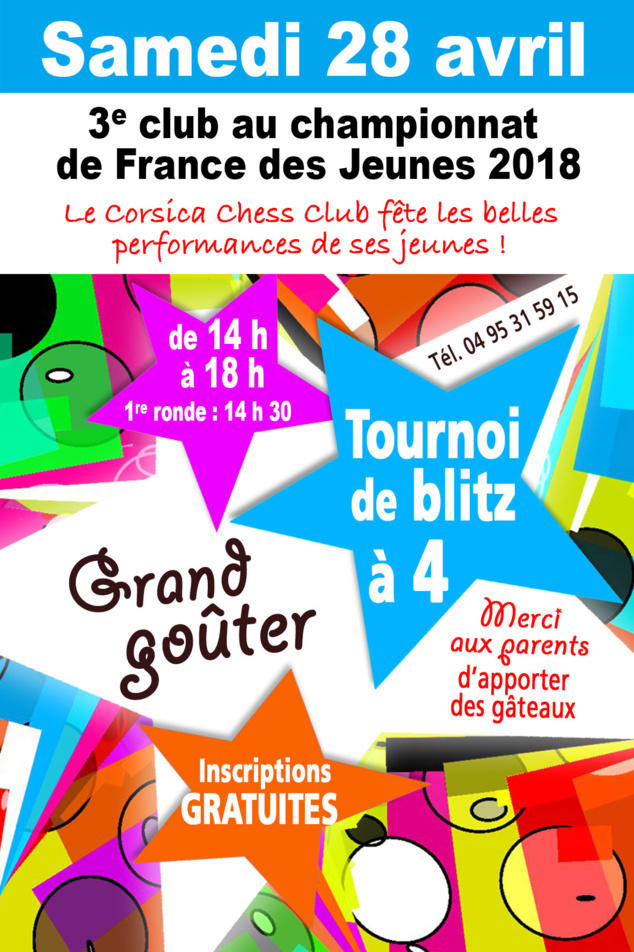 Le Corsica Chess Club fête les belles performances de ses jeunes Le Corsica Chess Club fête les belles performances de ses jeunes