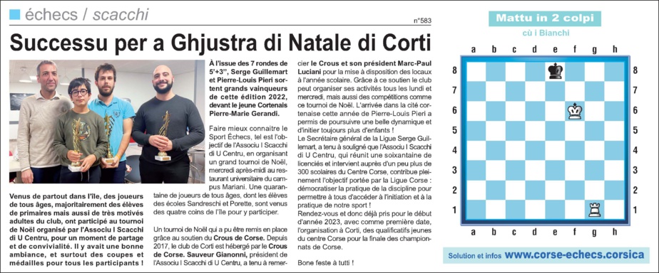 Corse-Matin du 25 décembre 2022 Corse-Matin du 25 décembre 2022
