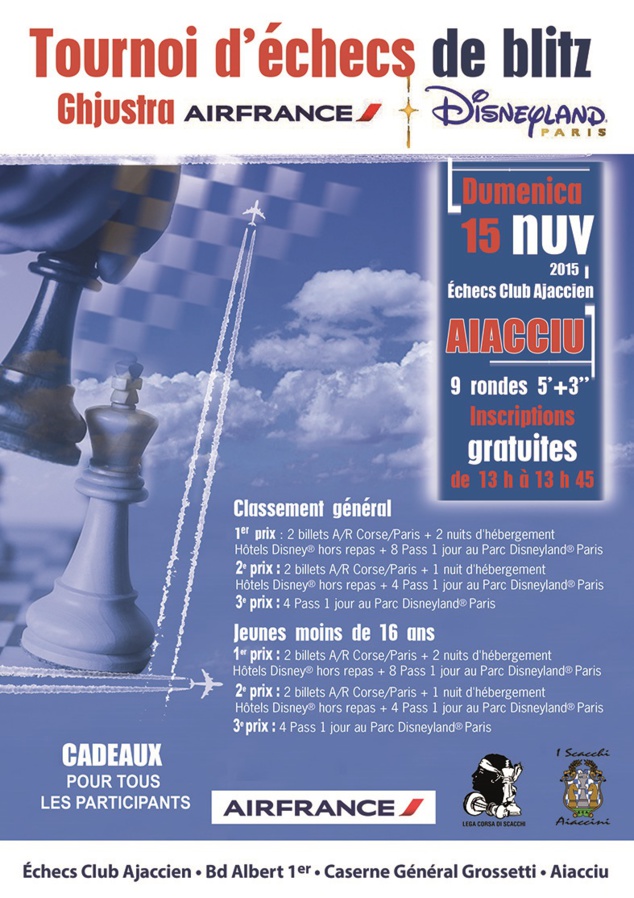 5e Open de Blitz Air France doté de somptueux cadeaux ! 5e Open de Blitz Air France doté de somptueux cadeaux !