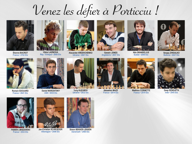 De nombreux GMI à Porticcio pour le 3e Open International De nombreux GMI à Porticcio pour le 3e Open International