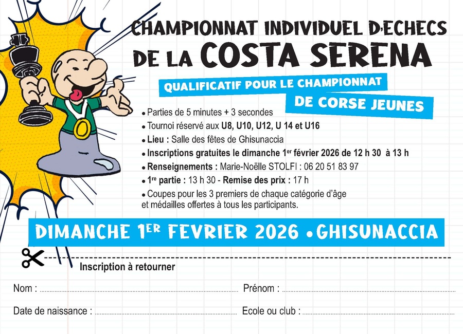 Qualificatif du championnat corse jeune - Costa Serena