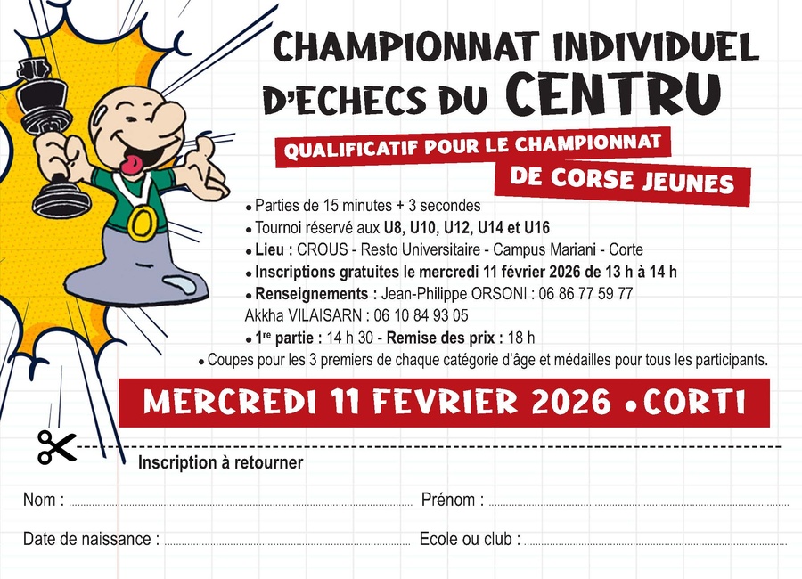Qualificatif du championnat corse jeune - Centru Corsica
