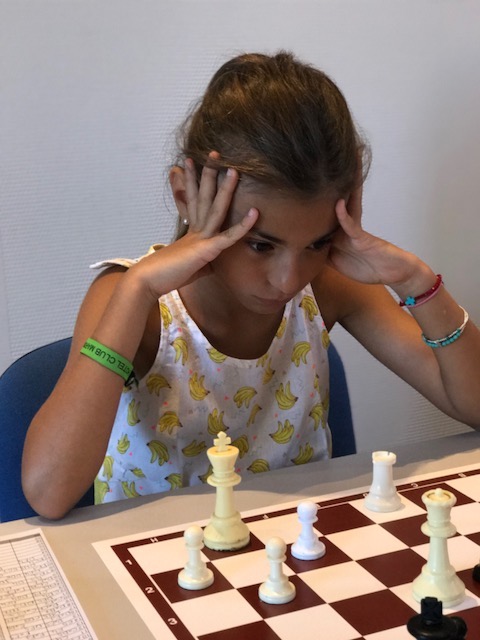 Ghjuliana Berfini en pleine concentration