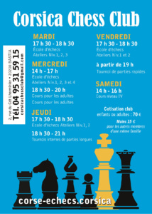 Rentrée du Corsica Chess Club