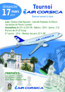 Alain Roussel remporte le tournoi AIR CORSICA à Ajaccio