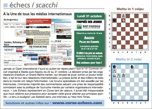 Solutions du Corse-Matin du 30 octobre 2011