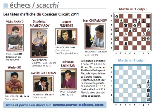 Solutions du Corse-Matin du 23 octobre 2011
