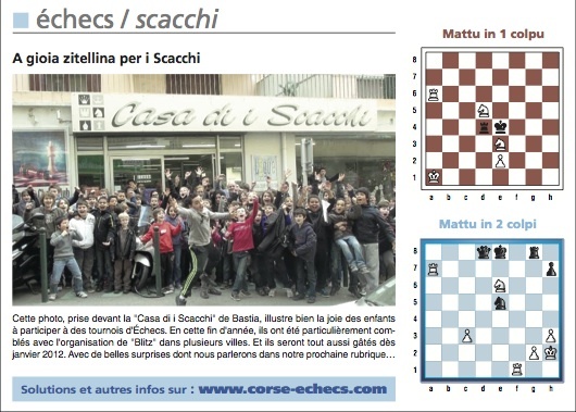 Solutions du Corse-Matin du 25 Décembre 2011