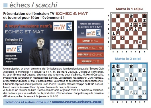 Solutions du Corse-Matin du 8 Janvier 2012