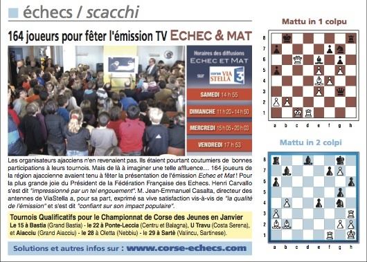 Solutions du Corse-Matin du 15 Janvier 2012