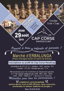 Le Corsica Chess Club mobilisé au profit de Cap Corse Handicap