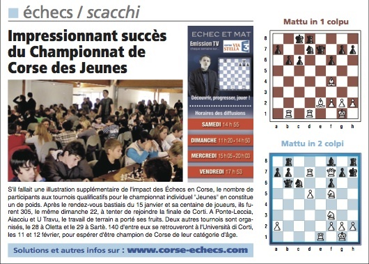 Solutions du Corse-Matin du 29 Janvier 2012