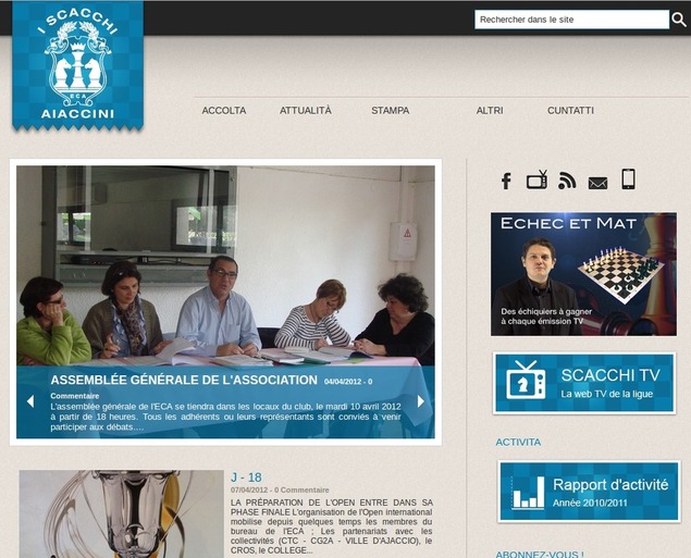 Le site de l'Echecs Club Ajaccien fait peau neuve!