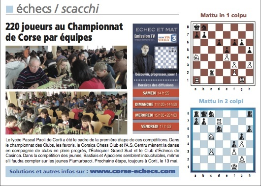 Solutions du Corse-Matin du 15  Avril 2012