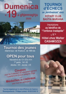 La solidarité autour de l’échiquier à Casamozza avec le Rotary Club Bastia Mariana La solidarité autour de l’échiquier à Casamozza avec le Rotary Club Bastia Mariana