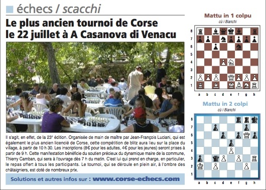 Solutions du Corse-Matin du 15 Juillet 2012