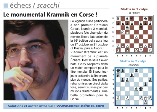 Vladimir Kramnik au Corsican Circuit 2012
