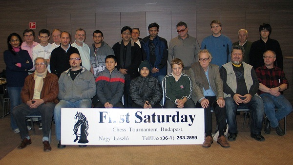 Les participants du "November First Saturday chess tournament"