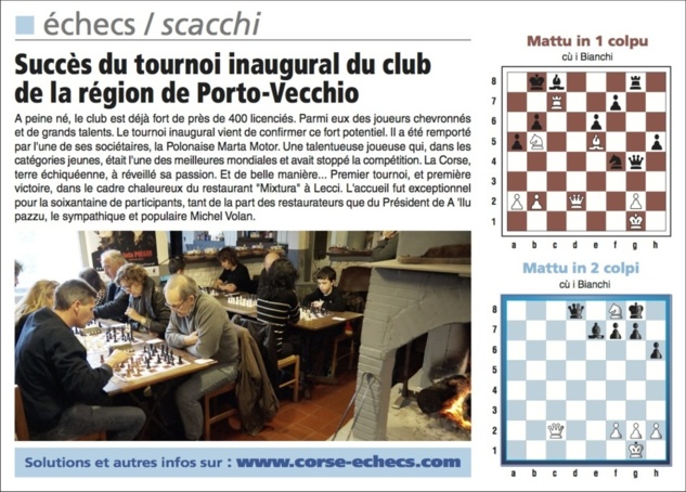 Corse-Matin du 20 Janvier 2013