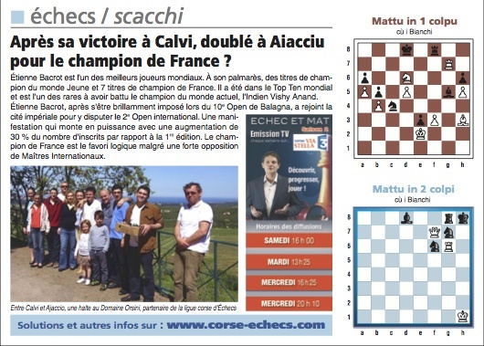 Corse-Matin du 21 avril 2013 Corse-Matin du 21 avril 2013