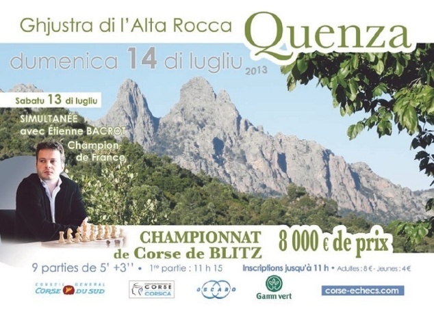 Etienne Bacrot irrésistible à Quenza Etienne Bacrot irrésistible à Quenza