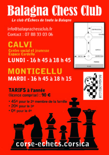 Per i scacchi dinnò, hè a rientrata !  Per i scacchi dinnò, hè a rientrata !