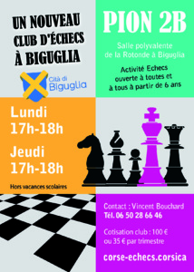 Per i scacchi dinnò, hè a rientrata !  Per i scacchi dinnò, hè a rientrata !