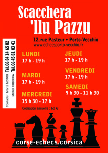 Per i scacchi dinnò, hè a rientrata !  Per i scacchi dinnò, hè a rientrata !