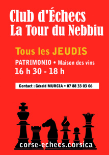 Per i scacchi dinnò, hè a rientrata !  Per i scacchi dinnò, hè a rientrata !