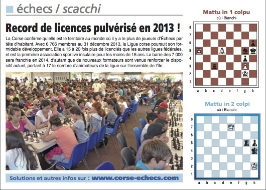 Corse-Matin du 5 janvier 2014 Corse-Matin du 5 janvier 2014