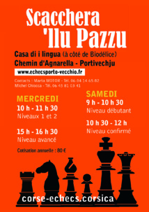 Pè i scacchi dinò, hè a rientrata !  Pè i scacchi dinò, hè a rientrata !