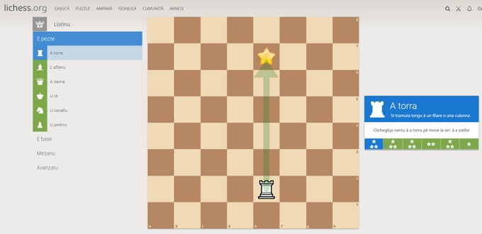 Des cours d’échecs pour les débutants sont disponibles en Corse, sur le site www.lichess.org
