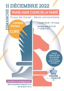 Phase territoriale de la Coupe nationale de la Parité Phase territoriale de la Coupe nationale de la Parité