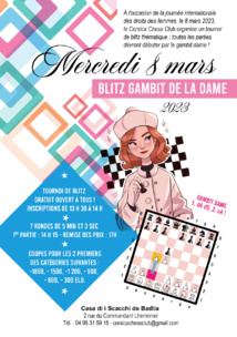 Succès du tournoi Gambit de la Dame pour la journée internationale des droits des femmes et la semaine de la Mixité