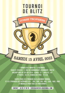 Ludovic Utrera remporte le tournoi de blitz Corse Trophées