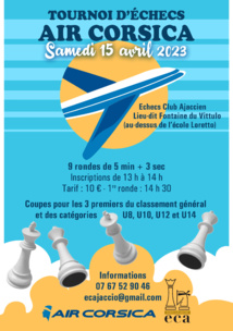 Blitz Air Corsica: une journée de compétition et de convivialité autour de l’échiquier