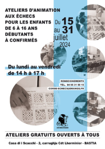 Corsica Chess Club : un été riche en activités Corsica Chess Club : un été riche en activités