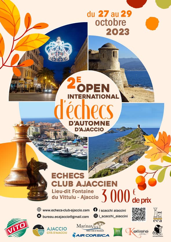 2e Open international d'automne d'Aiacciu - 27 au 29 octobre 2023