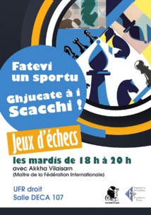 Fatevi un sportu: Ghjucate à i scacchi !