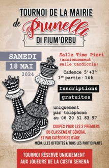 Une affluence record au tournoi d'échecs de Prunelli di Fium'Orbu Une affluence record au tournoi d'échecs de Prunelli di Fium'Orbu