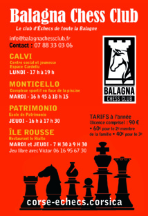 Pè i scacchi dinò, hè a rientrata !  Pè i scacchi dinò, hè a rientrata !