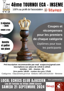 Échecs et solidarité : L’ECA se mobilise pour INSEME Échecs et solidarité : L’ECA se mobilise pour INSEME