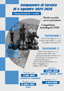 Dernière ligne droite pour les championnats de Corse par équipes ! - Corti - 13/04/2025 Dernière ligne droite pour les championnats de Corse par équipes ! - Corti - 13/04/2025