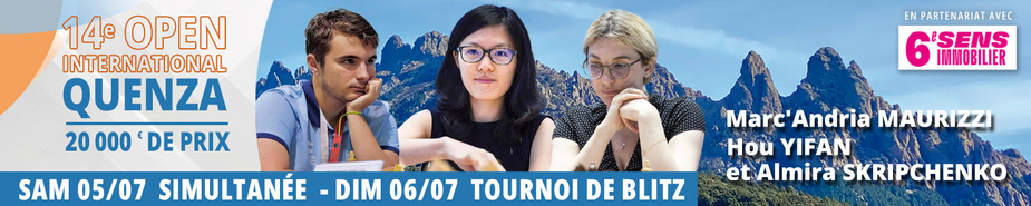 Échecs au sommet à Quenza avec Hou Yifan, légende mondiale des échecs !
