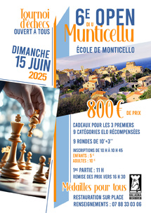 Les échecs à la fête pour la 6e édition de l’open de Munticellu Les échecs à la fête pour la 6e édition de l’open de Munticellu