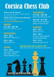 Pè i scacchi dinò, hè a rientrata ! Pè i scacchi dinò, hè a rientrata !