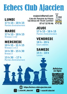 Pè i scacchi dinò, hè a rientrata ! Pè i scacchi dinò, hè a rientrata !